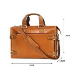 Windsor Briefcase Laptop Bag Tan - Image 10