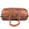 Real Leather Buff Duffle Bag - Image 4