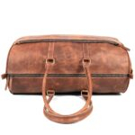 Real Leather Buff Duffle Bag - Image 4