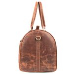 Real Leather Buff Duffle Bag - Image 6