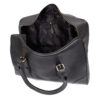 Overnight Black Leather Duffel Bag Premium Leather Weekender Holdall Travel Bag - Image 6