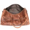 Real Leather Buff Duffle Bag - Image 7