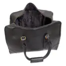 Overnight Black Leather Duffel Bag Premium Leather Weekender Holdall Travel Bag - Image 5