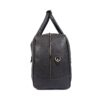 Overnight Black Leather Duffel Bag Premium Leather Weekender Holdall Travel Bag - Image 8