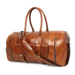 Carter Duffle Holdall Weekender Bag Tan - Image 10
