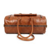 Carter Duffle Holdall Weekender Bag Tan - Image 9