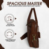 Revorsio Bridgestone Laptop Briefcase bag Brown - Image 5