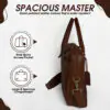 Revorsio Bridgestone Laptop Briefcase bag Brown - Image 5