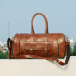 Carter Duffle Holdall Weekender Bag Tan - Image 5