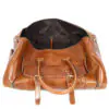 Carter Duffle Holdall Weekender Bag Tan - Image 6