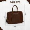Revorsio Bridgestone Laptop Briefcase bag Brown - Image 3