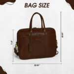 Revorsio Bridgestone Laptop Briefcase bag Brown - Image 3