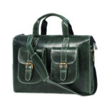 Emerald Briefcase Laptop Bag Crazy Green - Image 6