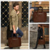 Revorsio Bridgestone Laptop Briefcase bag Brown - Image 7