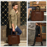 Revorsio Bridgestone Laptop Briefcase bag Brown - Image 7