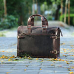 Windsor Briefcase Laptop Bag Cherry Brown - Image 9