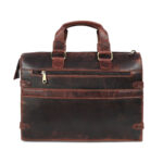 Windsor Briefcase Laptop Bag Cherry Brown - Image 3