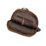 Unisex Brown Tan Leather Crossbody Sling Bag – Stylish & Compact Shoulder Bag for Everyday Use - Image 8