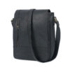 Revorsio Large Leather Unisex Shoulder, Crossbody, Messenger Bag Black - Image 3