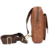 Unisex Brown Tan Leather Crossbody Sling Bag – Stylish & Compact Shoulder Bag for Everyday Use - Image 5
