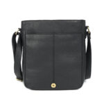 Revorsio Large Leather Unisex Shoulder, Crossbody, Messenger Bag Black - Image 5