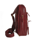 Unisex Premium Crossbody Leather Vintage Bag Burgundy * - Image 7