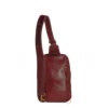 Unisex Premium Crossbody Leather Vintage Bag Burgundy * - Image 6