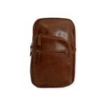 Unisex Premium Crossbody Sling Leather Vintage Bag Chocolate Brown * - Image 6