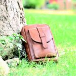 Unisex Brown Tan Leather Crossbody Sling Bag – Stylish & Compact Shoulder Bag for Everyday Use - Image 2