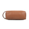 Premium Genuine Leather Wash Bag Large Tan - Image 4
