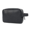 Premium Genuine Leather Wash toiletry Bag Large Black - Image 2