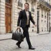 Large Full Grain Grayson Duffle Weekender Travel Bag - Image 3