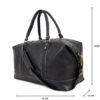 Large Full Grain Grayson Duffle Weekender Travel Bag - Image 10