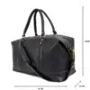 Large Full Grain Grayson Duffle Weekender Travel Bag - Image 10