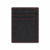 Slim Leather Card Holder with RFID Protection Red Stitch 1 - Image 4